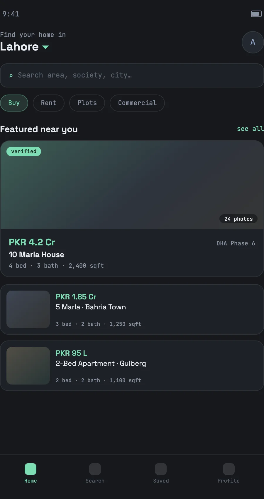 Jaaidad Mobile App — interface preview